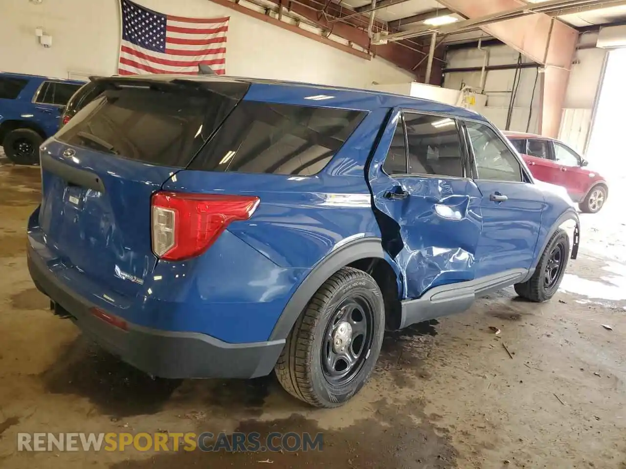 3 Photograph of a damaged car 1FM5K8AW7MNA19103 FORD EXPLORER 2021