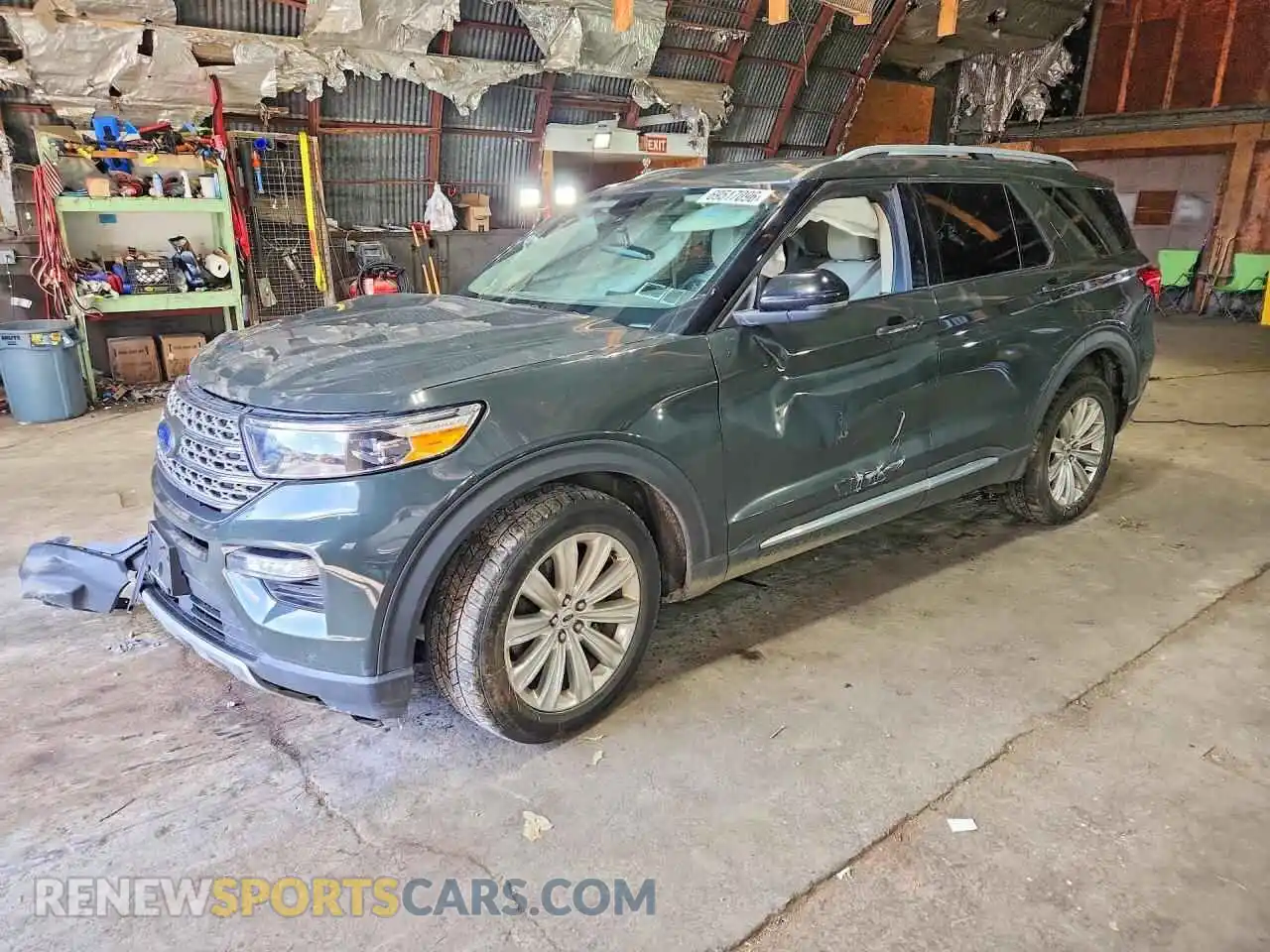 1 Photograph of a damaged car 1FM5K8FW3MNA21732 FORD EXPLORER 2021