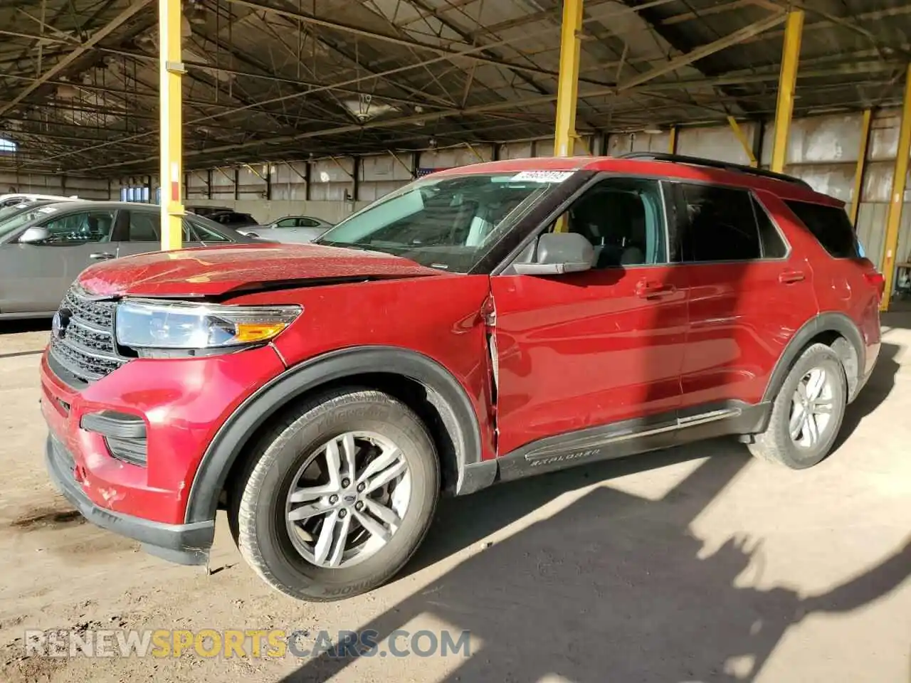 1 Photograph of a damaged car 1FMSK7DHXMGB02555 FORD EXPLORER 2021