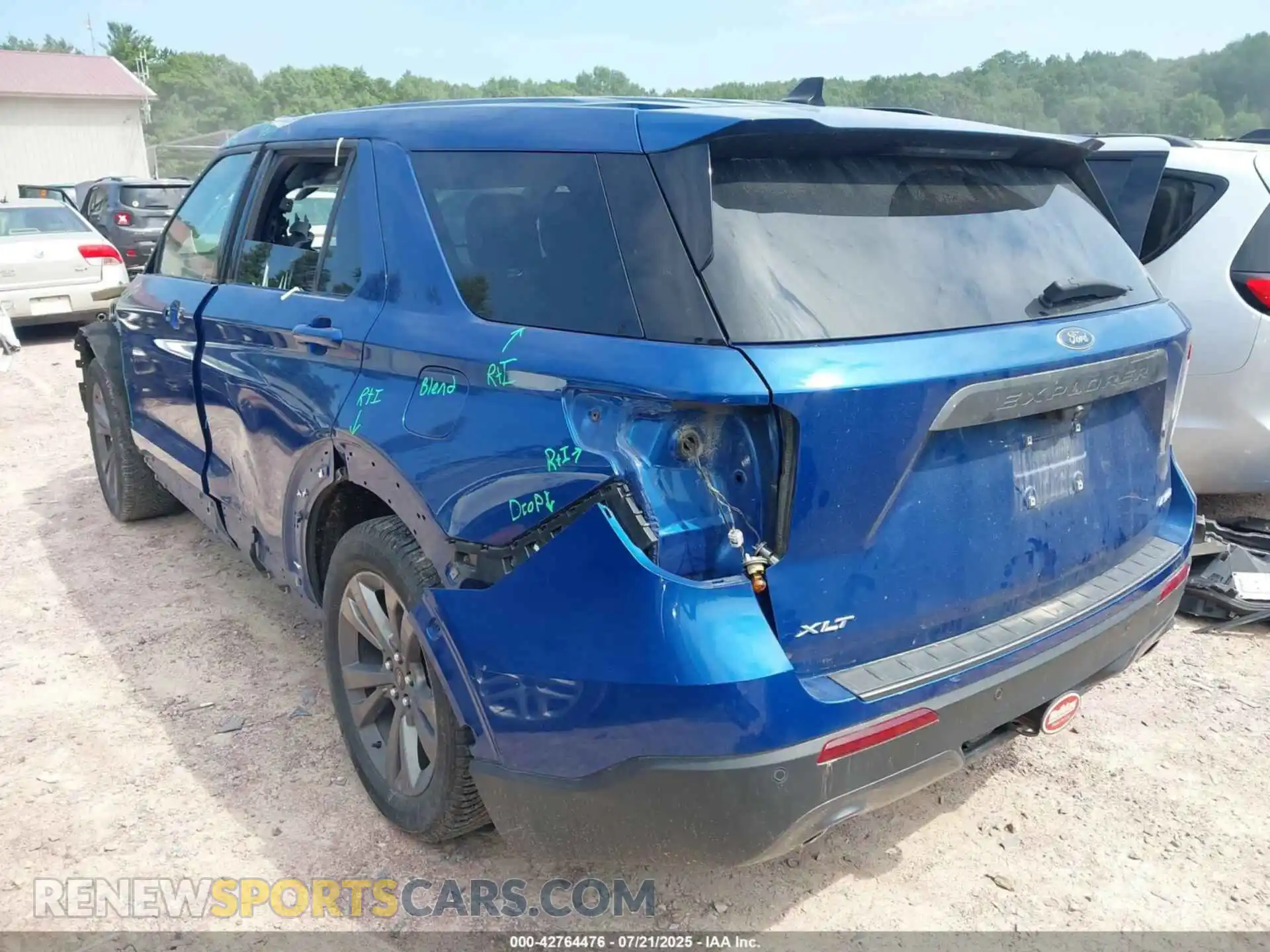3 fotografías del automóvil dañado 1FMSK8DH1MGB13398 FORD EXPLORER 2021