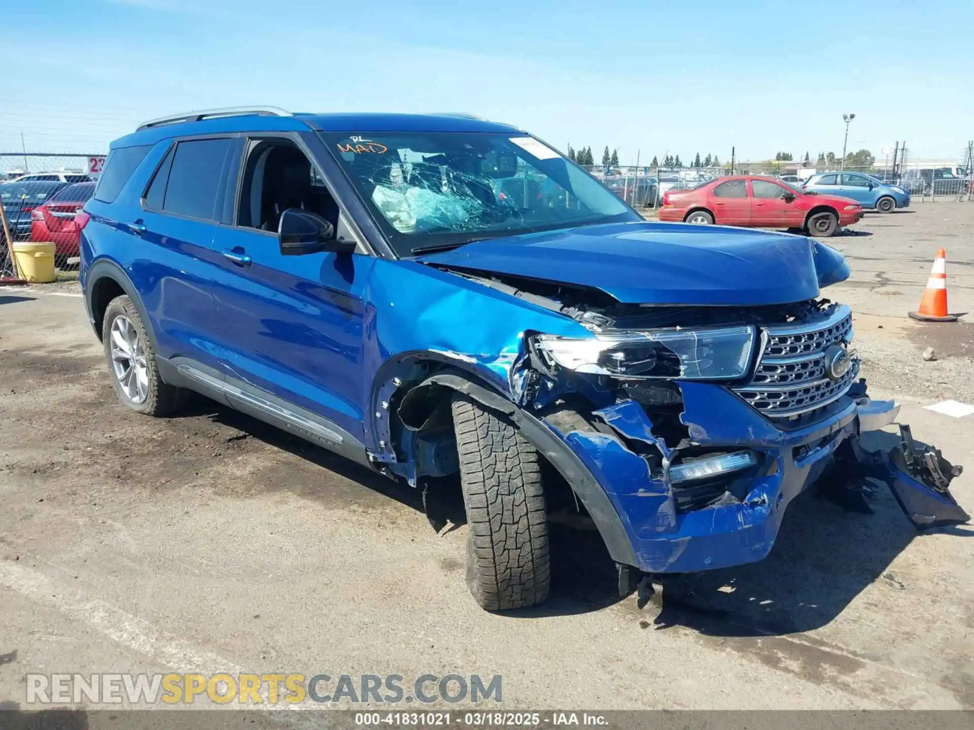 1 Photograph of a damaged car 1FMSK8FH8MGB52907 FORD EXPLORER 2021