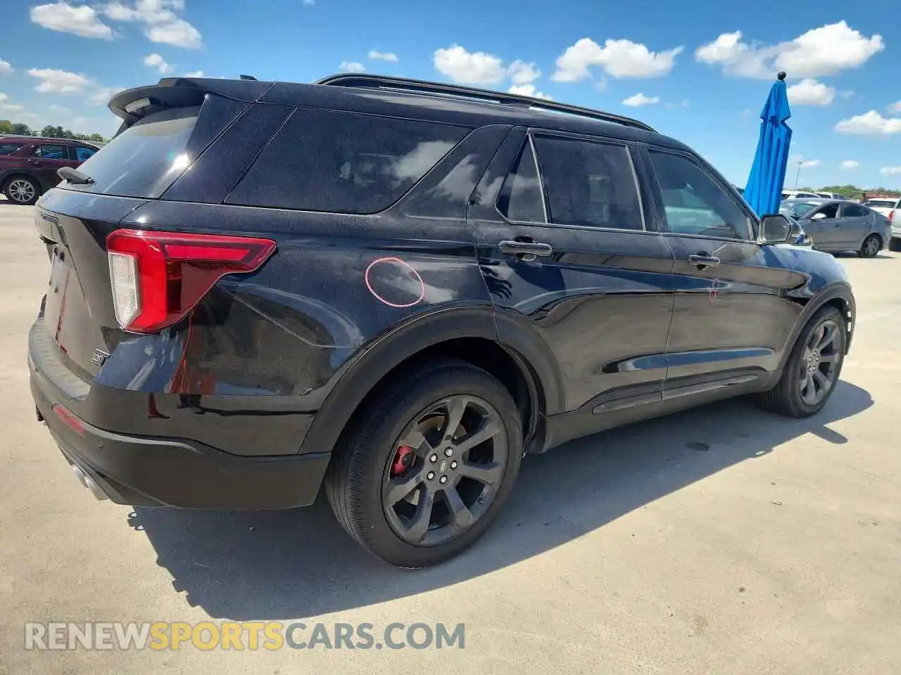 3 Фотография поврежденного автомобиля 1FM5K7GC3NGB00760 FORD EXPLORER 2022
