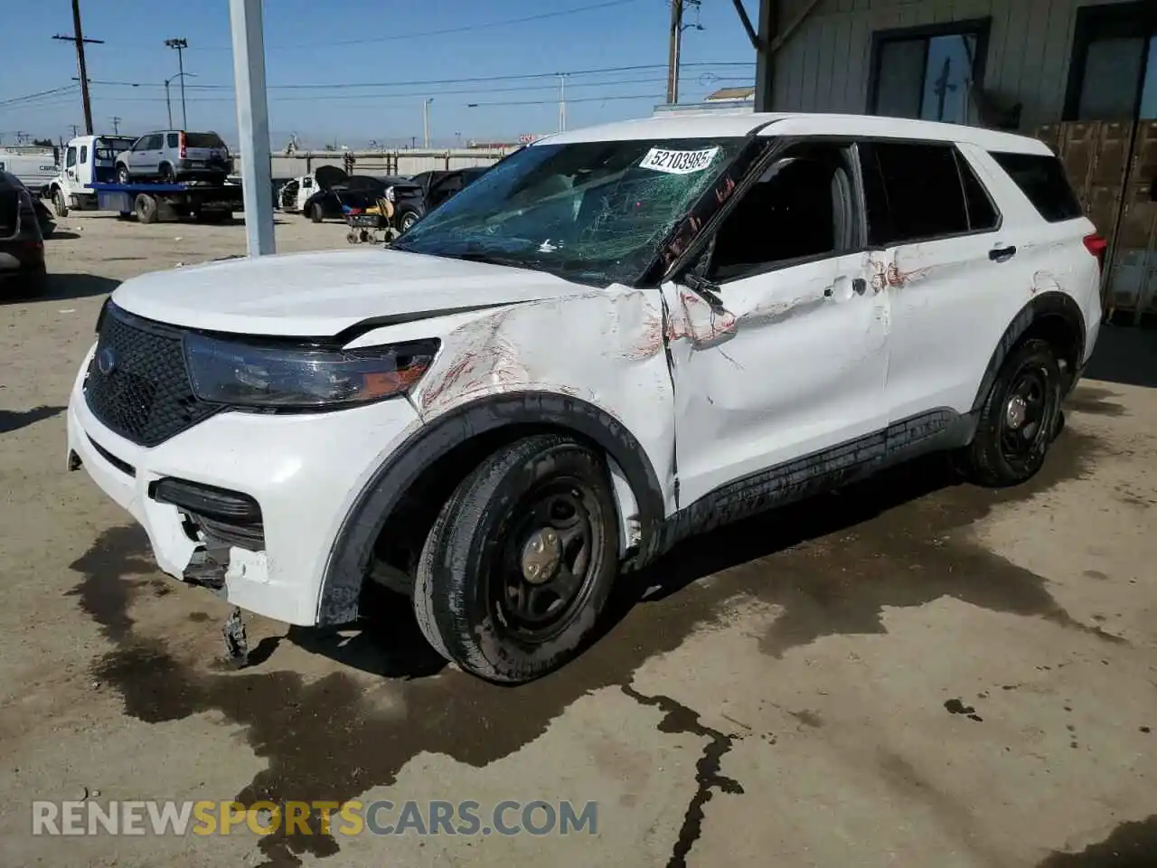 1 Photograph of a damaged car 1FM5K8AB0NGC22188 FORD EXPLORER 2022