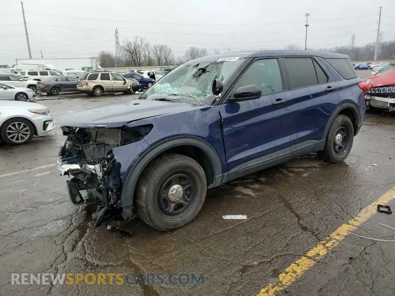 1 Photograph of a damaged car 1FM5K8AB3NGB23767 FORD EXPLORER 2022