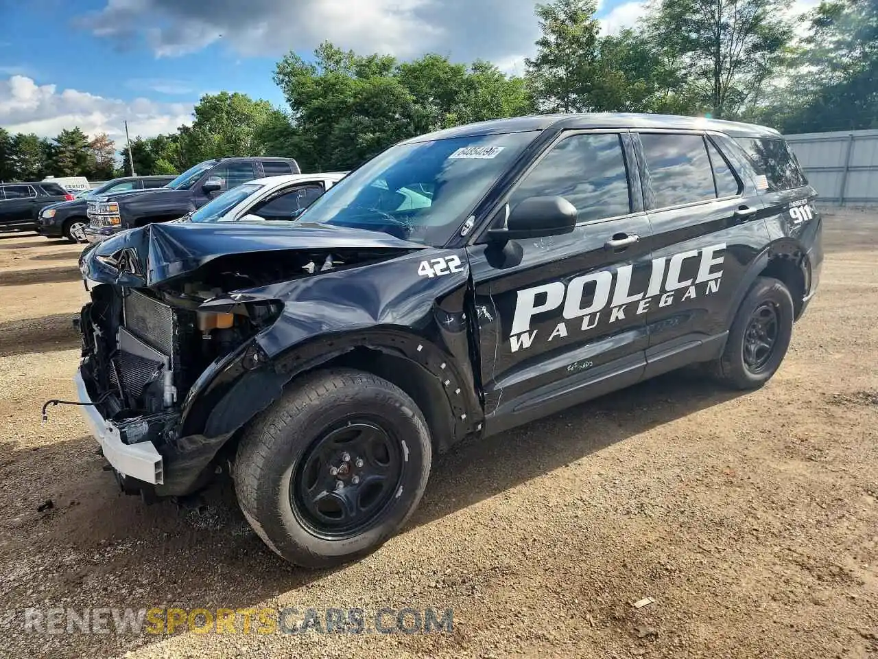 1 Photograph of a damaged car 1FM5K8AB4NGC36529 FORD EXPLORER 2022
