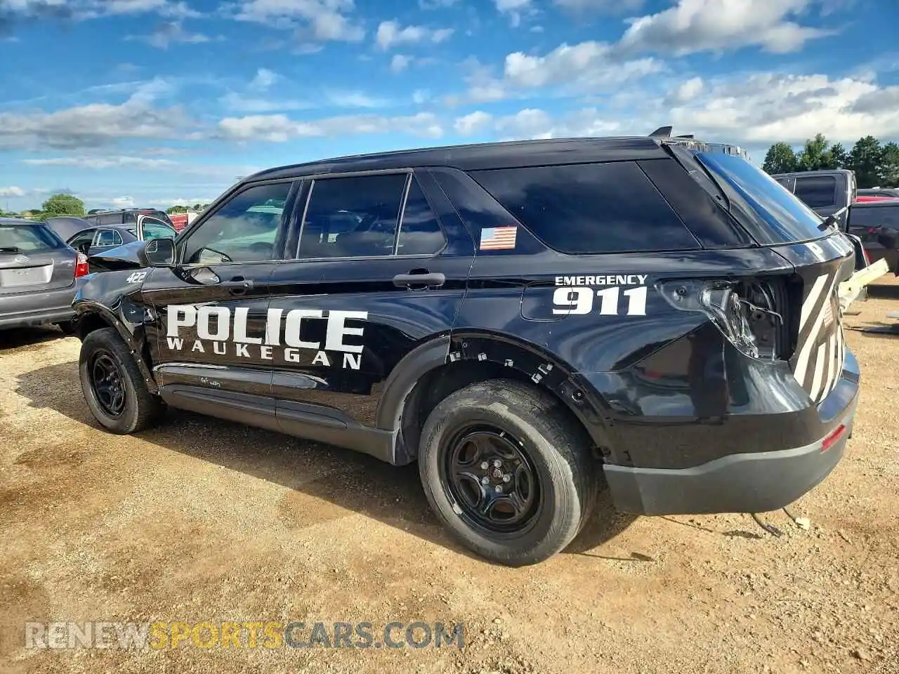 2 Photograph of a damaged car 1FM5K8AB4NGC36529 FORD EXPLORER 2022