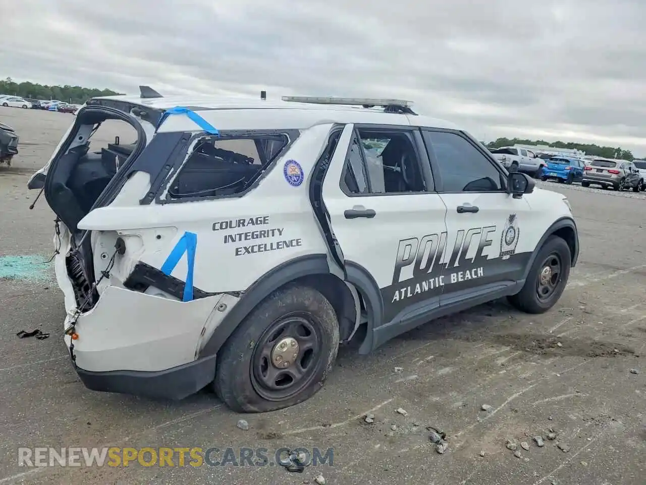 3 Photograph of a damaged car 1FM5K8AB7NGA93351 FORD EXPLORER 2022