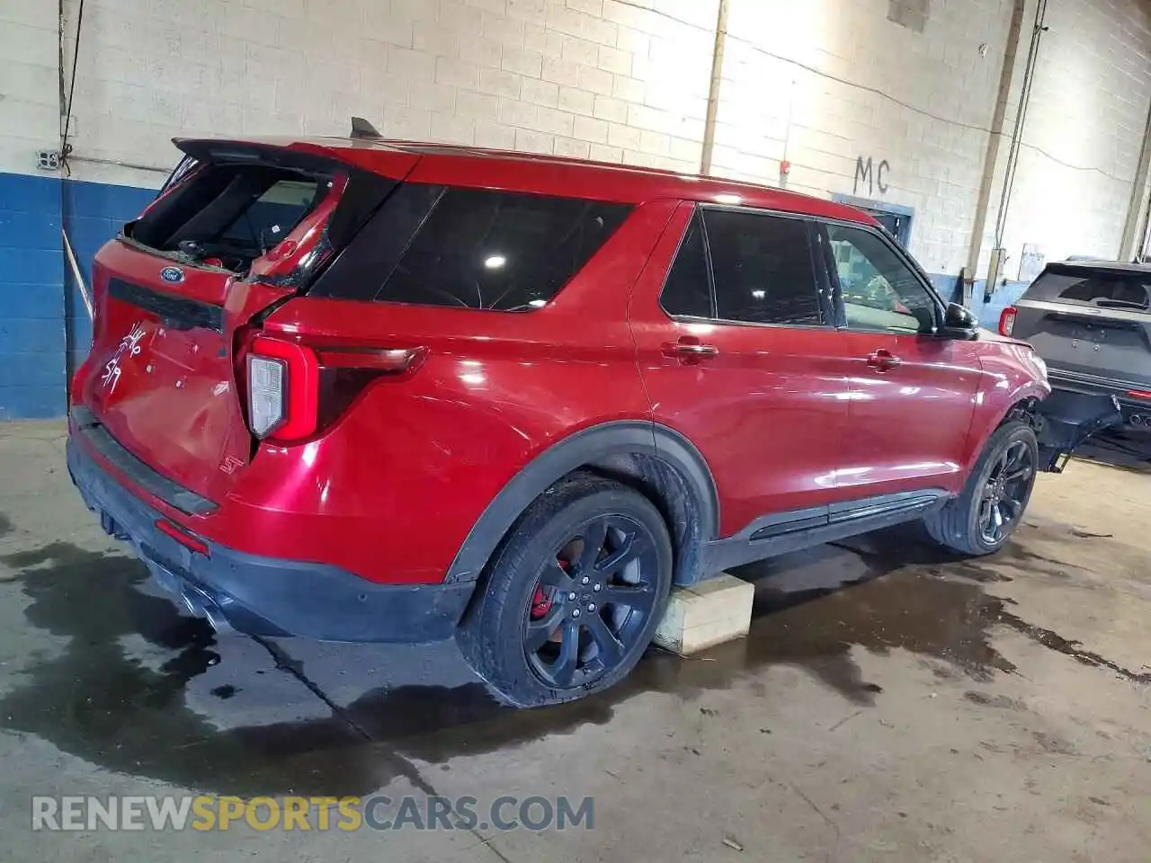 3 fotografías del automóvil dañado 1FM5K8GC0NGA48719 FORD EXPLORER 2022