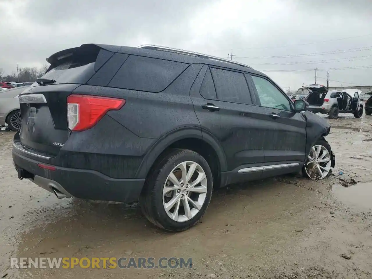 3 Photograph of a damaged car 1FM5K8HW9NNA06196 FORD EXPLORER 2022