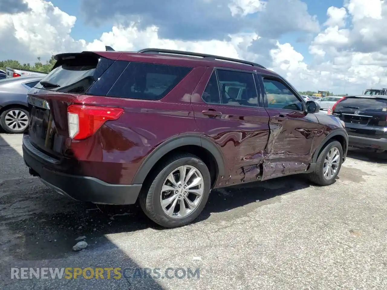 3 fotografías del automóvil dañado 1FMSK7DH2NGB37835 FORD EXPLORER 2022