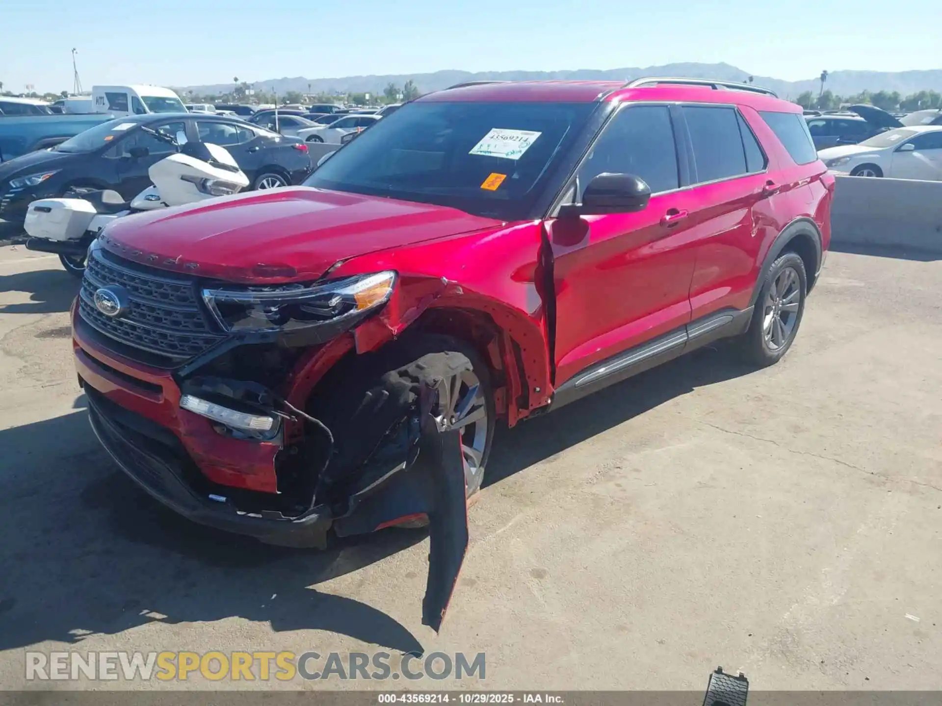 2 Photograph of a damaged car 1FMSK7DH5NGC19185 FORD EXPLORER 2022