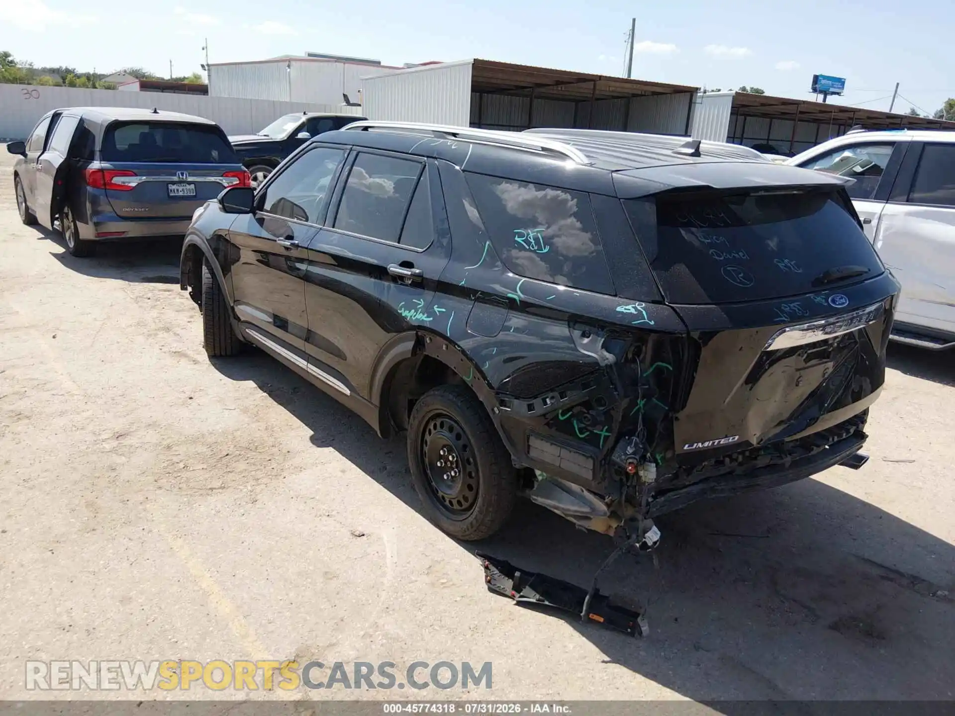 3 Photograph of a damaged car 1FMSK7FHXNGC33502 FORD EXPLORER 2022