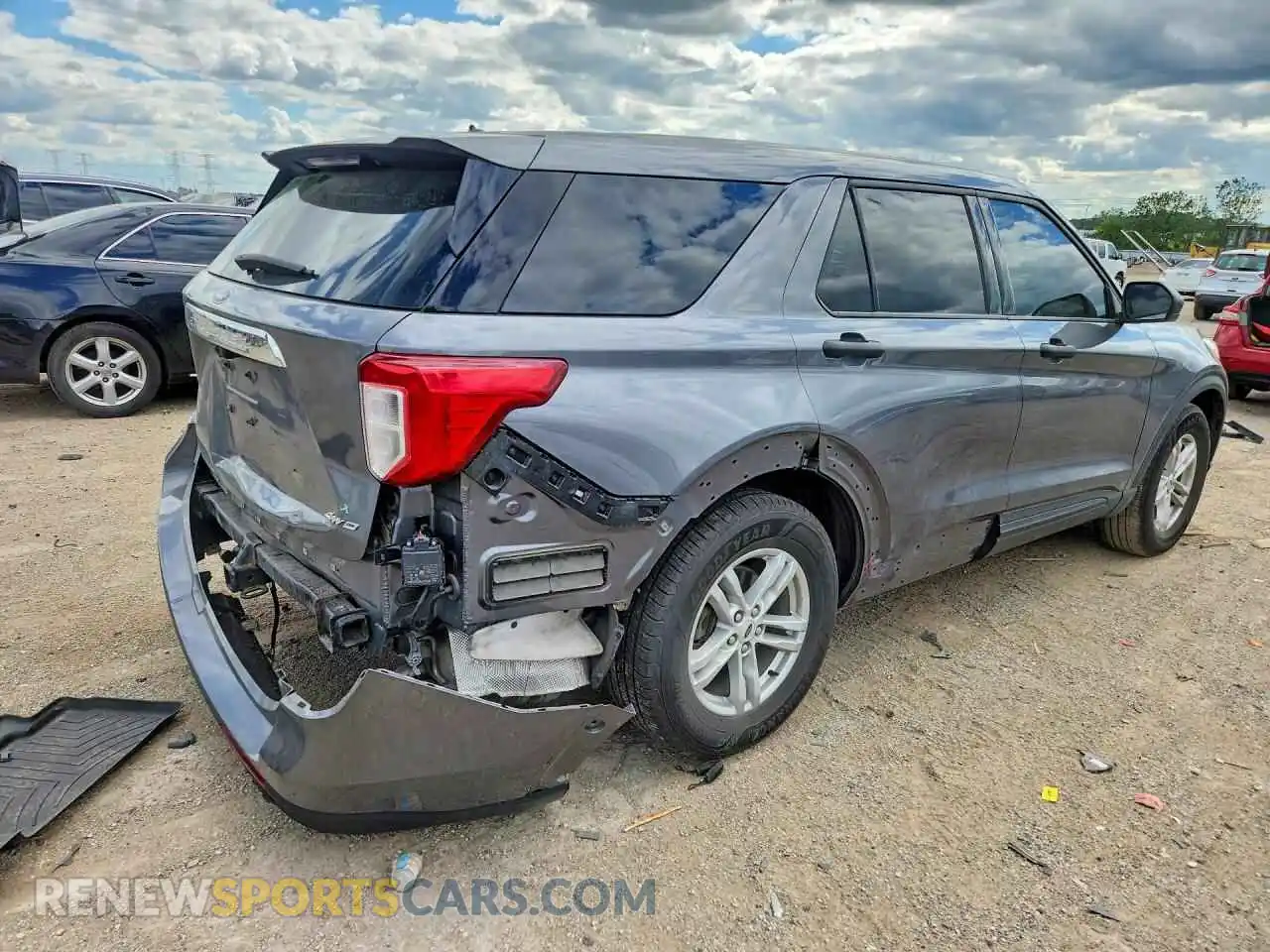 3 fotografías del automóvil dañado 1FMSK8BB1NGA31655 FORD EXPLORER 2022