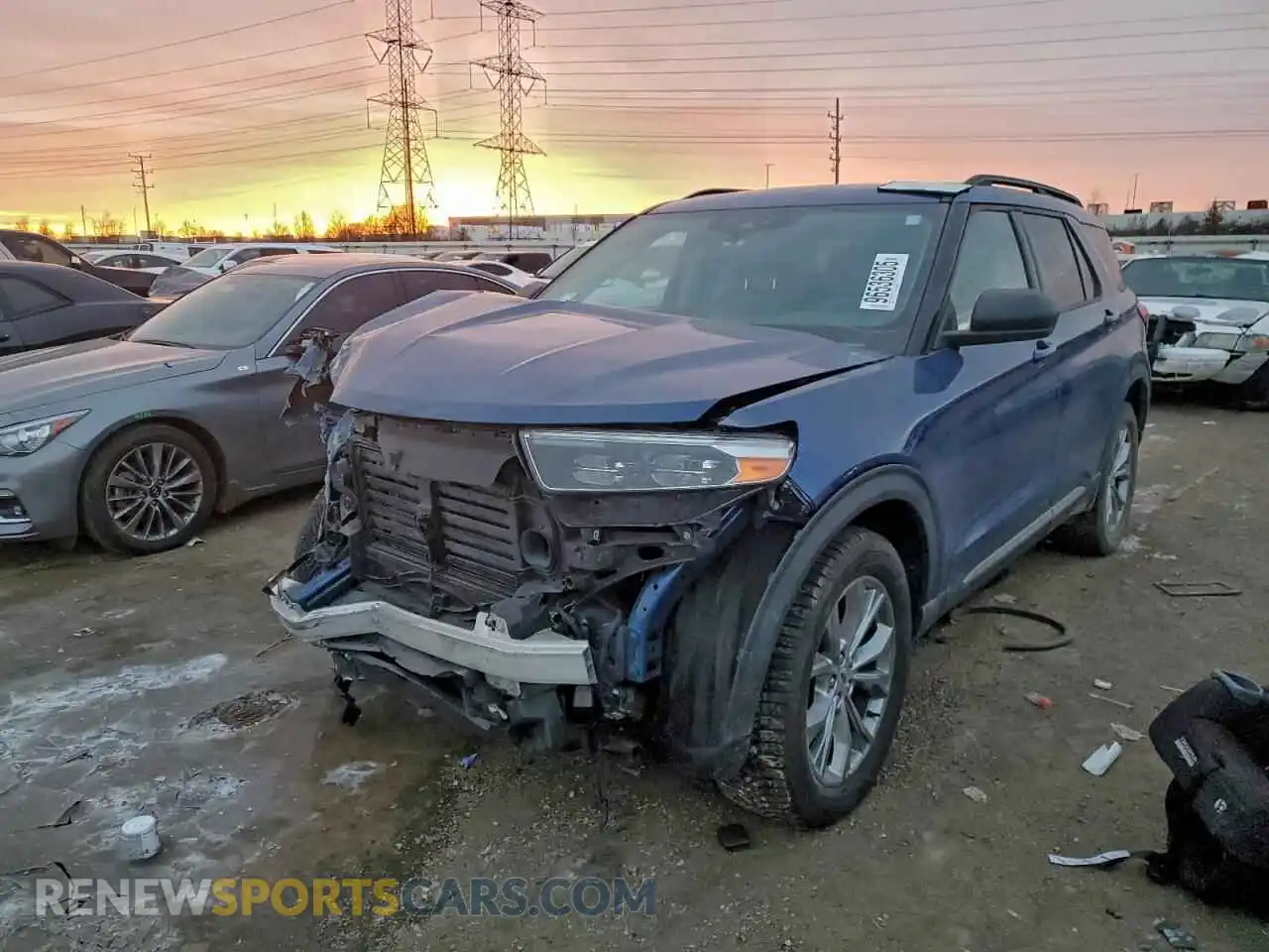 1 Photograph of a damaged car 1FMSK8DHXNGA67300 FORD EXPLORER 2022