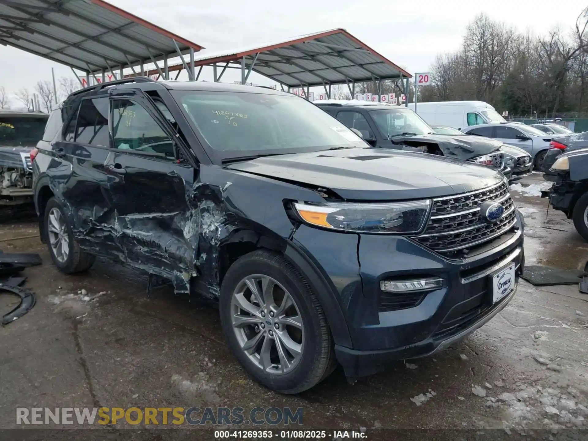 1 Photograph of a damaged car 1FMSK8DHXNGA90818 FORD EXPLORER 2022