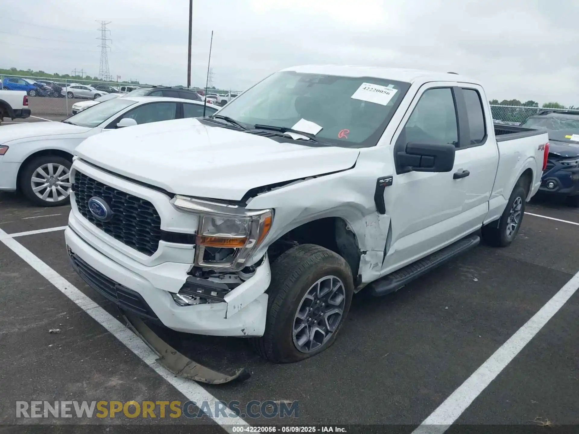 2 fotografías del automóvil dañado 1FTEX1C51MFD08456 FORD F-150 2021
