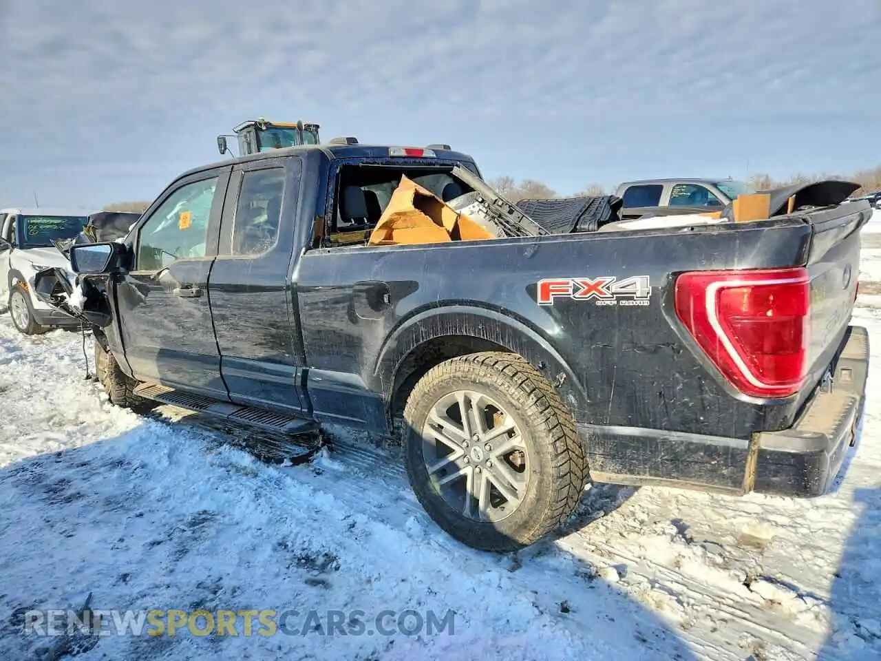 2 fotografías del automóvil dañado 1FTEX1EP3MKD90521 FORD F-150 2021
