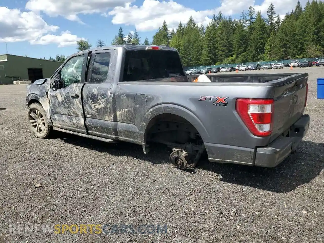 2 Photograph of a damaged car 1FTEX1EP6MFB29277 FORD F-150 2021