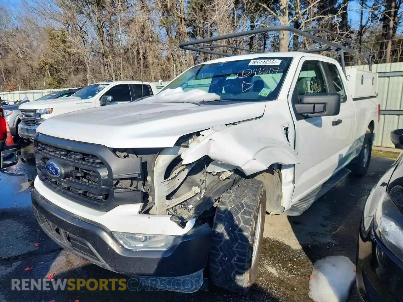 1 Photograph of a damaged car 1FTEX1CP9NKD42607 FORD F-150 2022