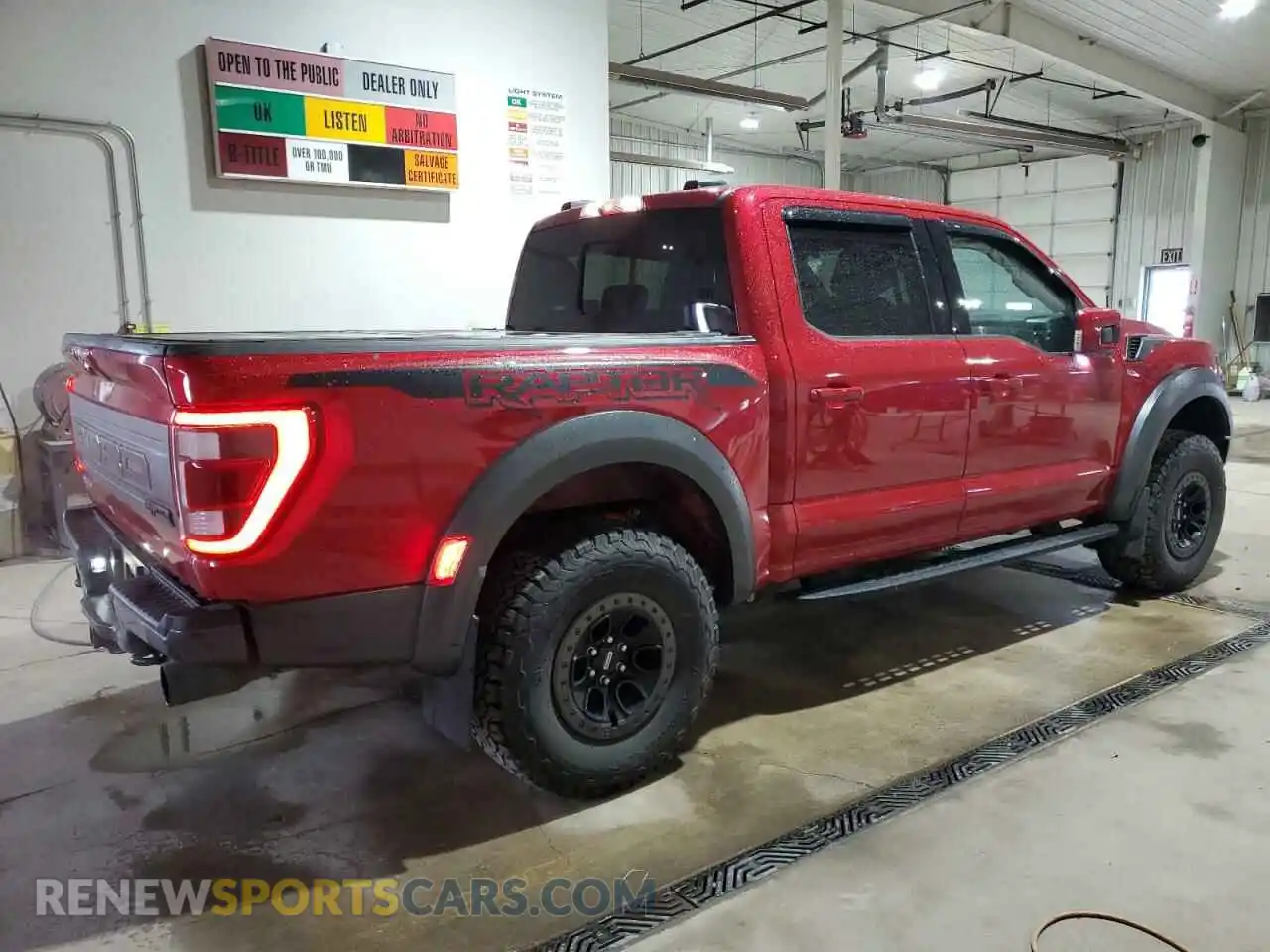 3 Photograph of a damaged car 1FTFW1RGXNFB97293 FORD F150 2022