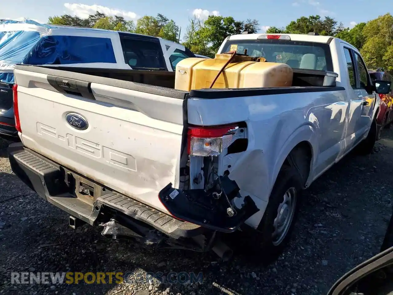 3 fotografías del automóvil dañado 1FTEX1C58PKE18271 FORD F150 2023