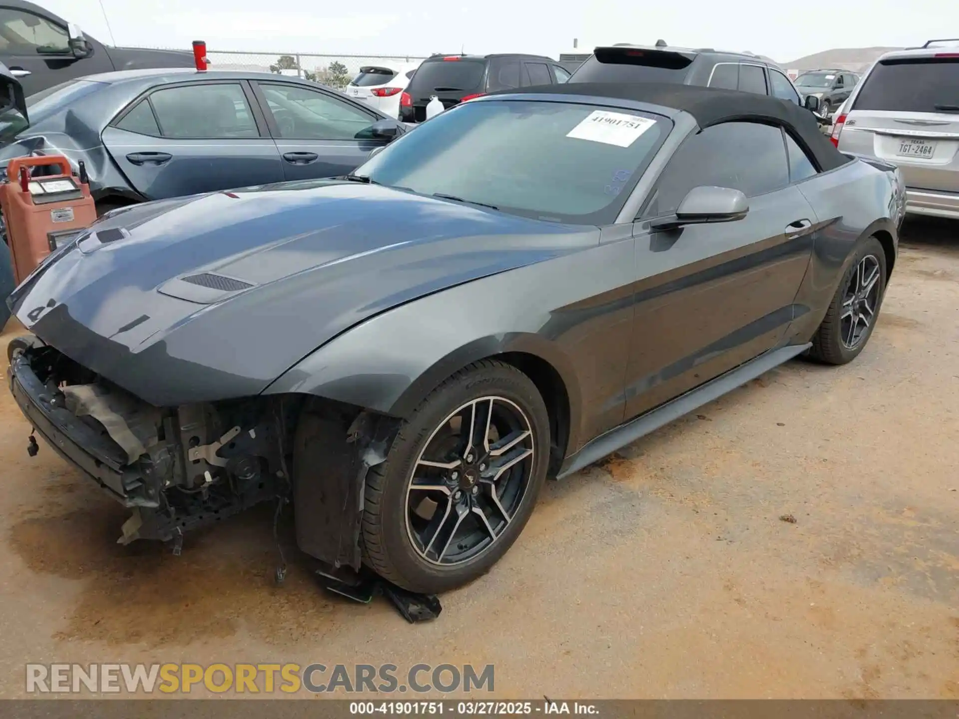 2 Photograph of a damaged car 1FATP8UH1K5148614 FORD MUSTANG 2019