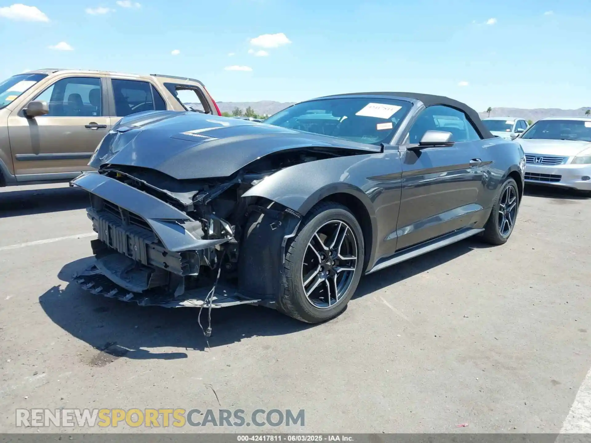 2 Photograph of a damaged car 1FATP8UH2L5118958 FORD MUSTANG 2020
