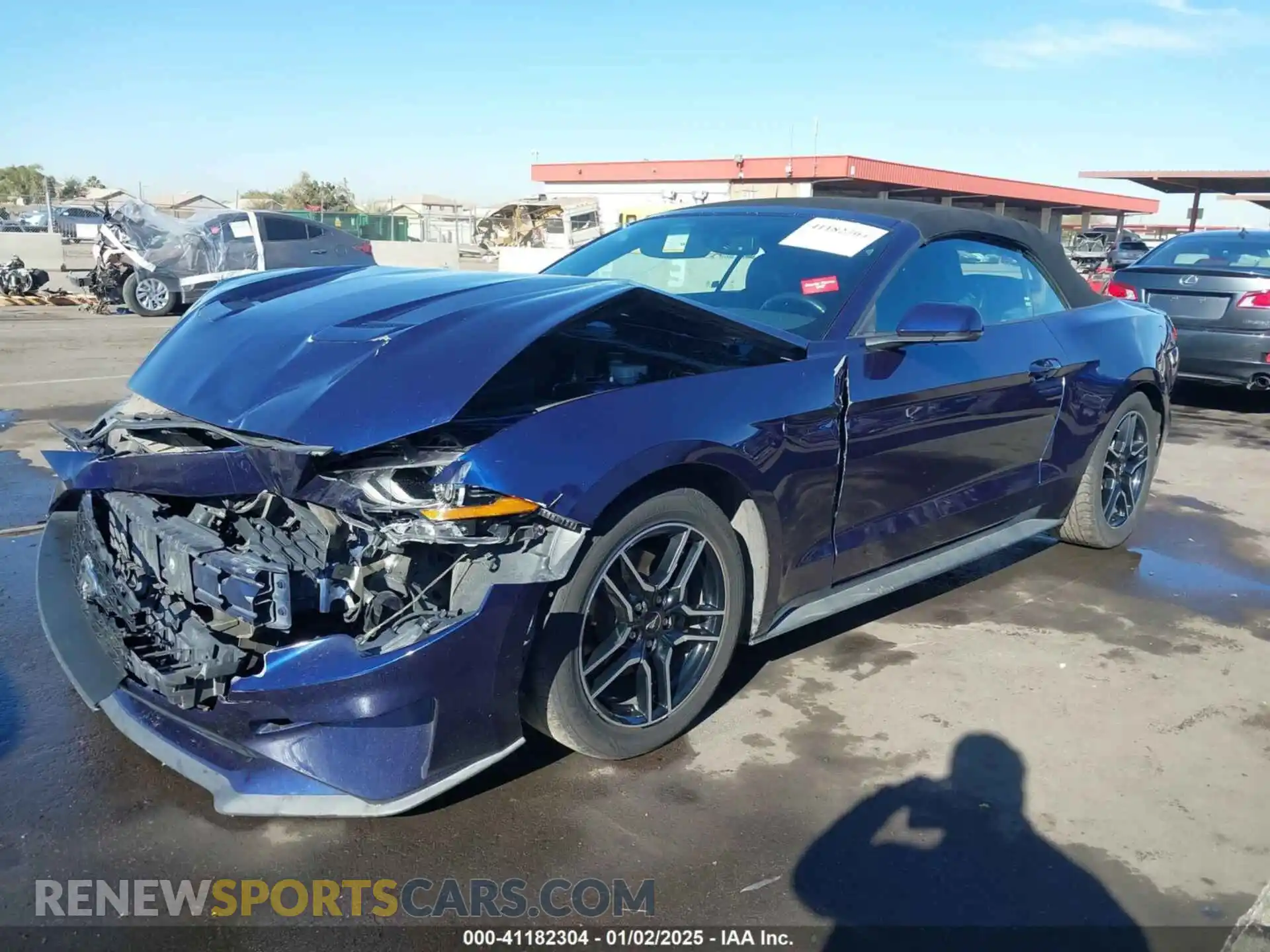 2 Photograph of a damaged car 1FATP8UH9L5185458 FORD MUSTANG 2020