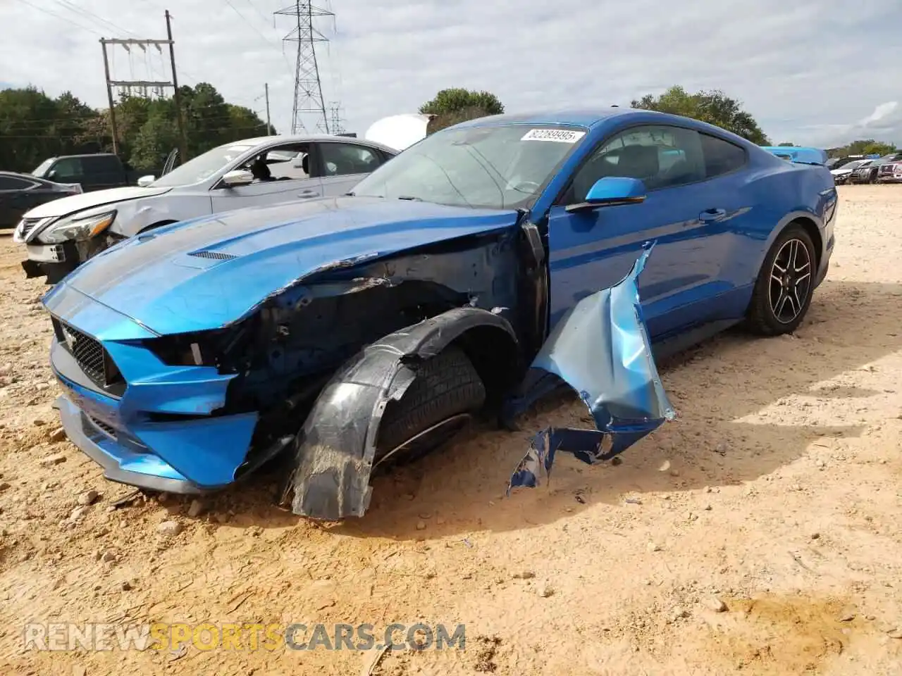 1 Photograph of a damaged car 1FA6P8CF1M5116696 FORD MUSTANG 2021