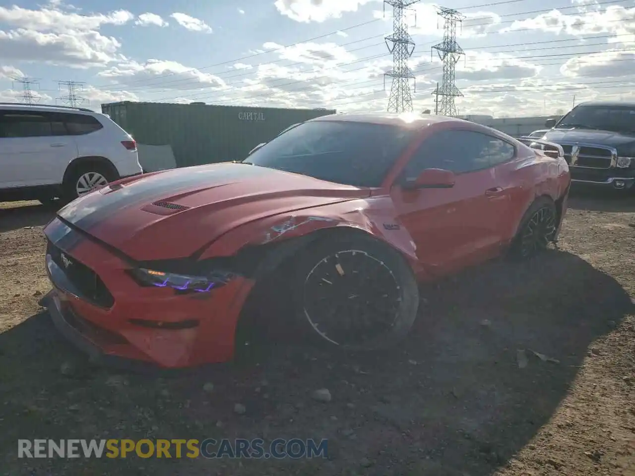1 Photograph of a damaged car 1FA6P8CF1M5128847 FORD MUSTANG 2021