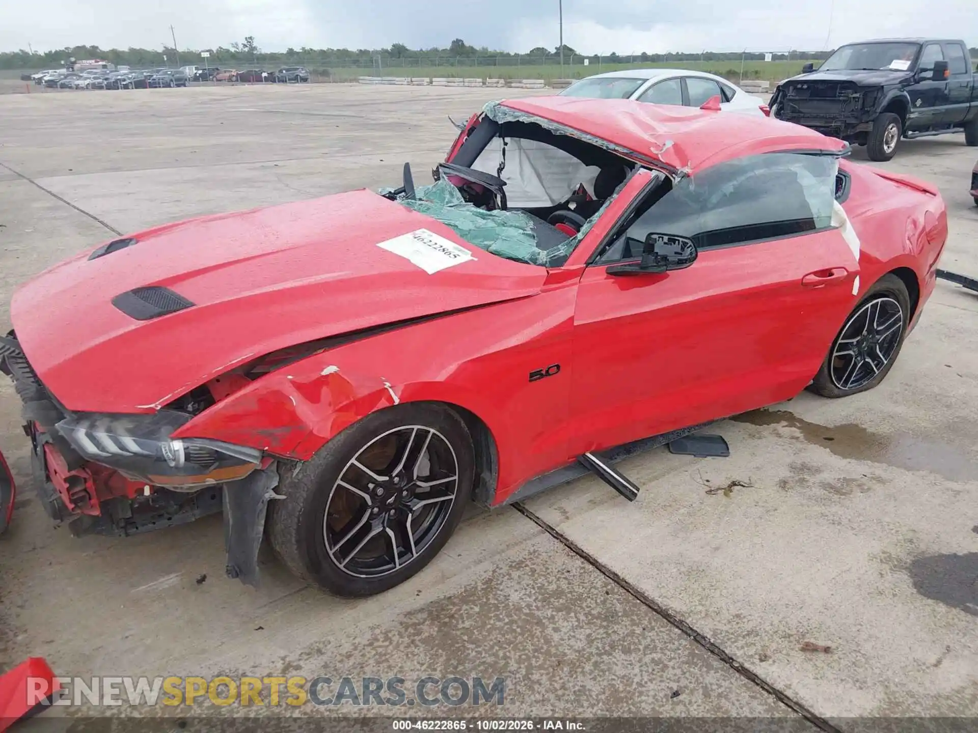 2 Фотография поврежденного автомобиля 1FA6P8CF1M5143901 FORD MUSTANG 2021