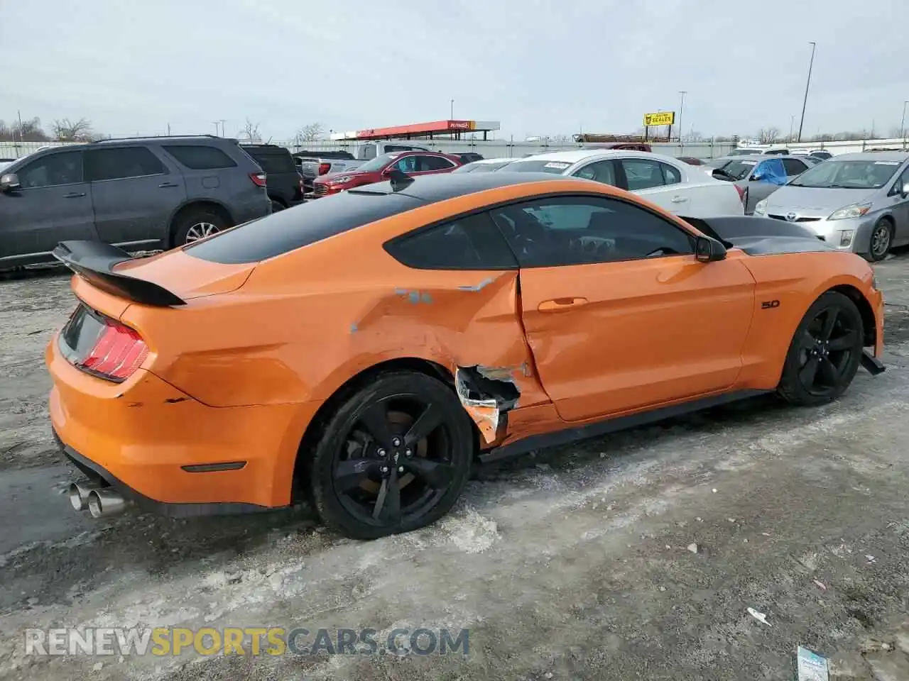 3 Photograph of a damaged car 1FA6P8CF2M5105030 FORD MUSTANG 2021