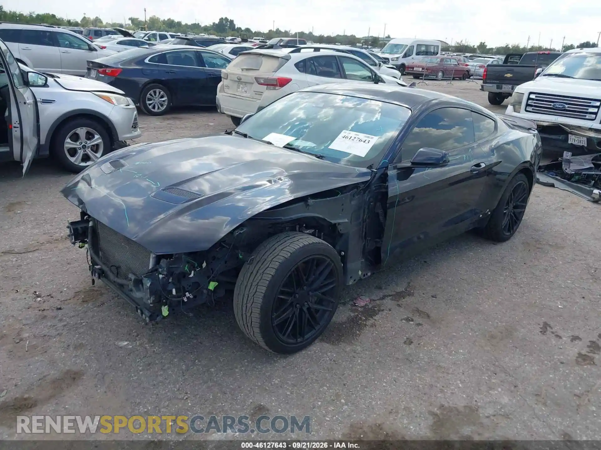 2 Фотография поврежденного автомобиля 1FA6P8CF2M5148380 FORD MUSTANG 2021