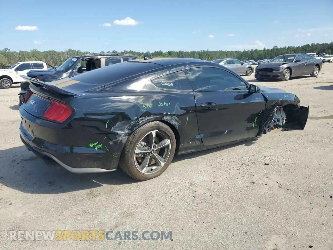 3 Photograph of a damaged car 1FA6P8CF2M5154700 FORD MUSTANG 2021