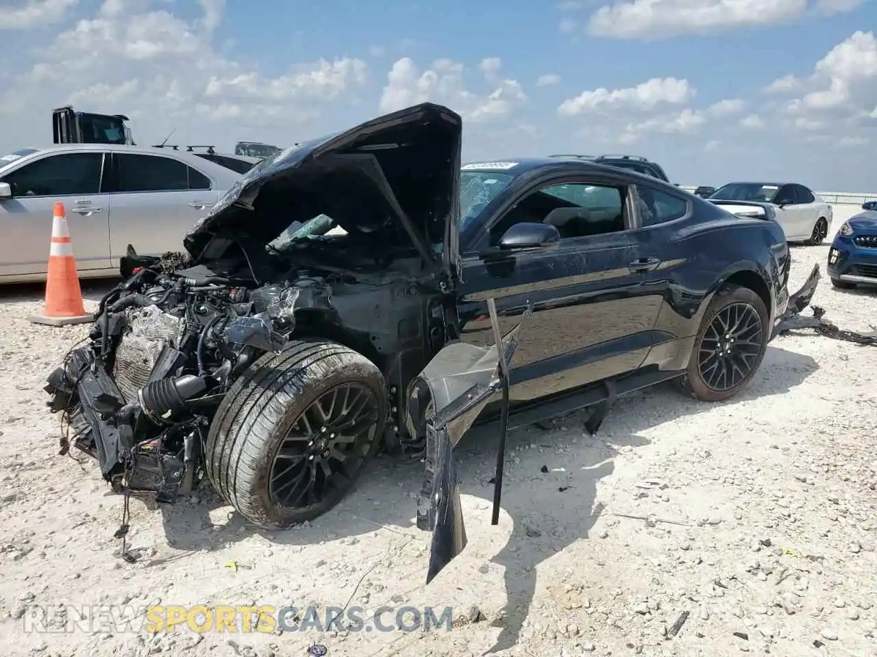 1 Photograph of a damaged car 1FA6P8CF4M5106065 FORD MUSTANG 2021