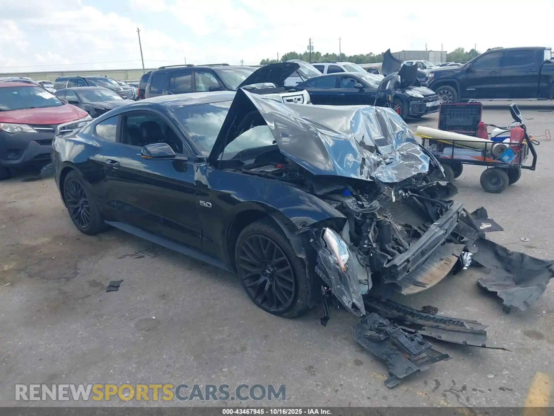 1 Photograph of a damaged car 1FA6P8CF4M5120323 FORD MUSTANG 2021