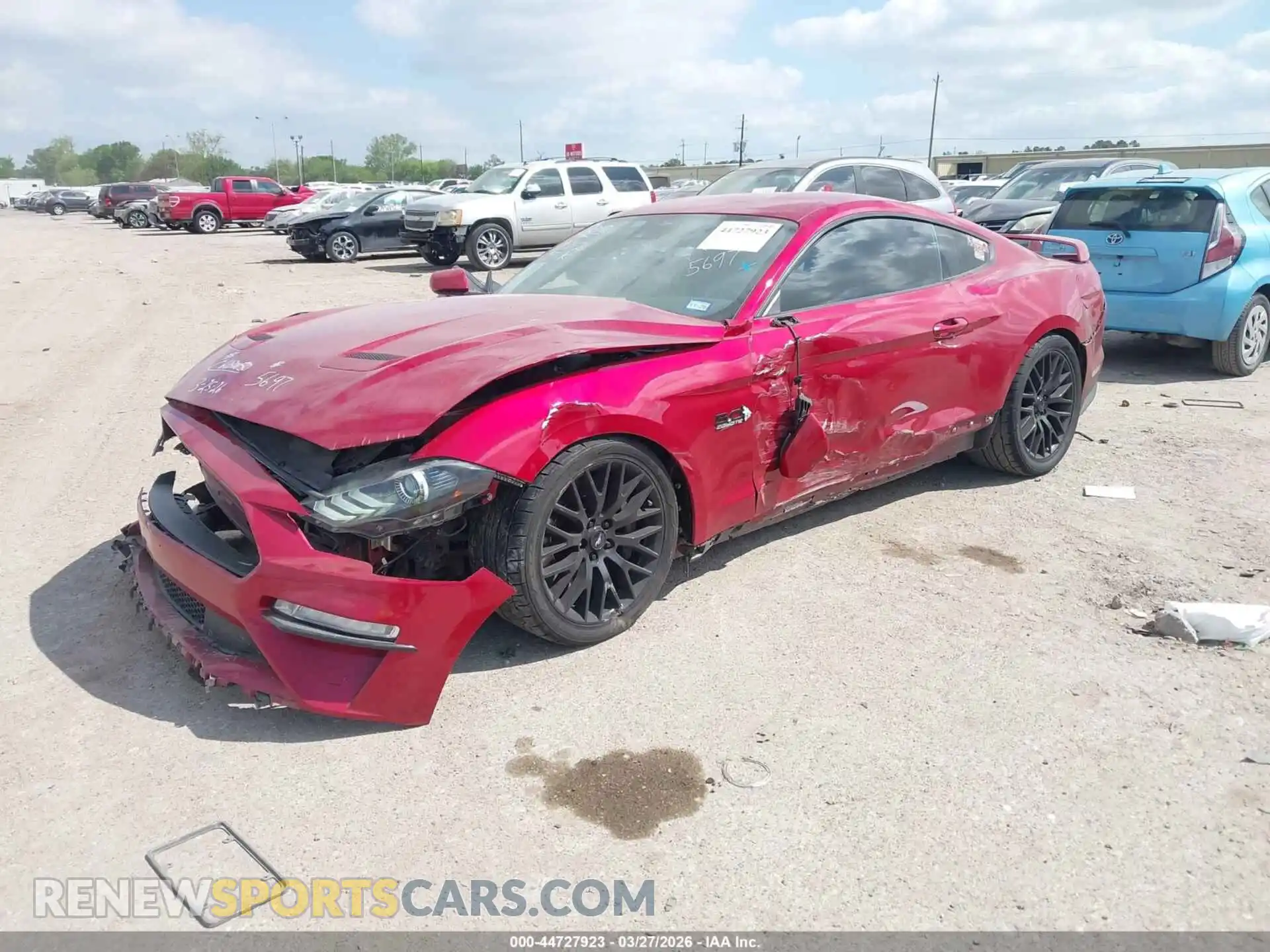 2 Photograph of a damaged car 1FA6P8CF4M5125697 FORD MUSTANG 2021
