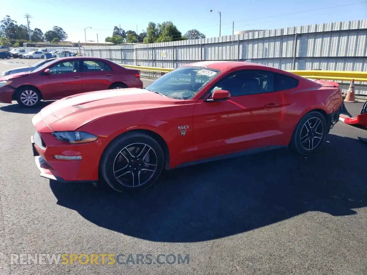 1 Photograph of a damaged car 1FA6P8CF5M5147353 FORD MUSTANG 2021