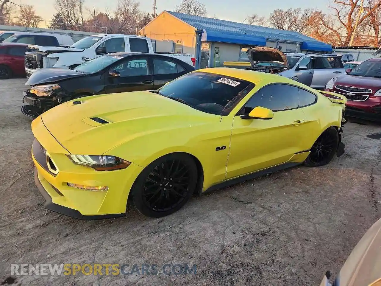 1 Photograph of a damaged car 1FA6P8CF6M5103443 FORD MUSTANG 2021