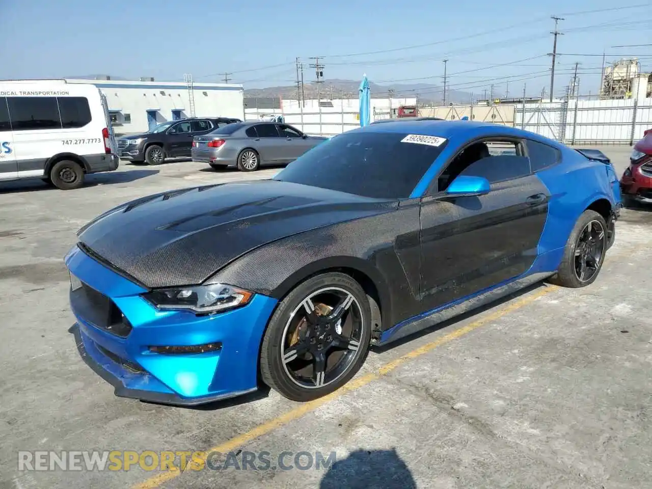 1 Photograph of a damaged car 1FA6P8CF6M5156028 FORD MUSTANG 2021