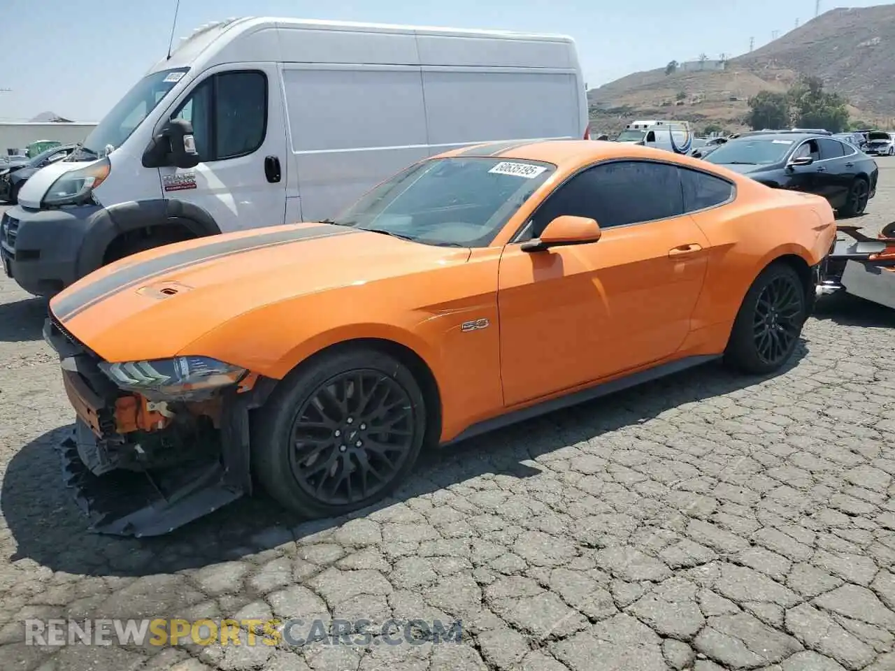 1 Photograph of a damaged car 1FA6P8CF6M5156675 FORD MUSTANG 2021