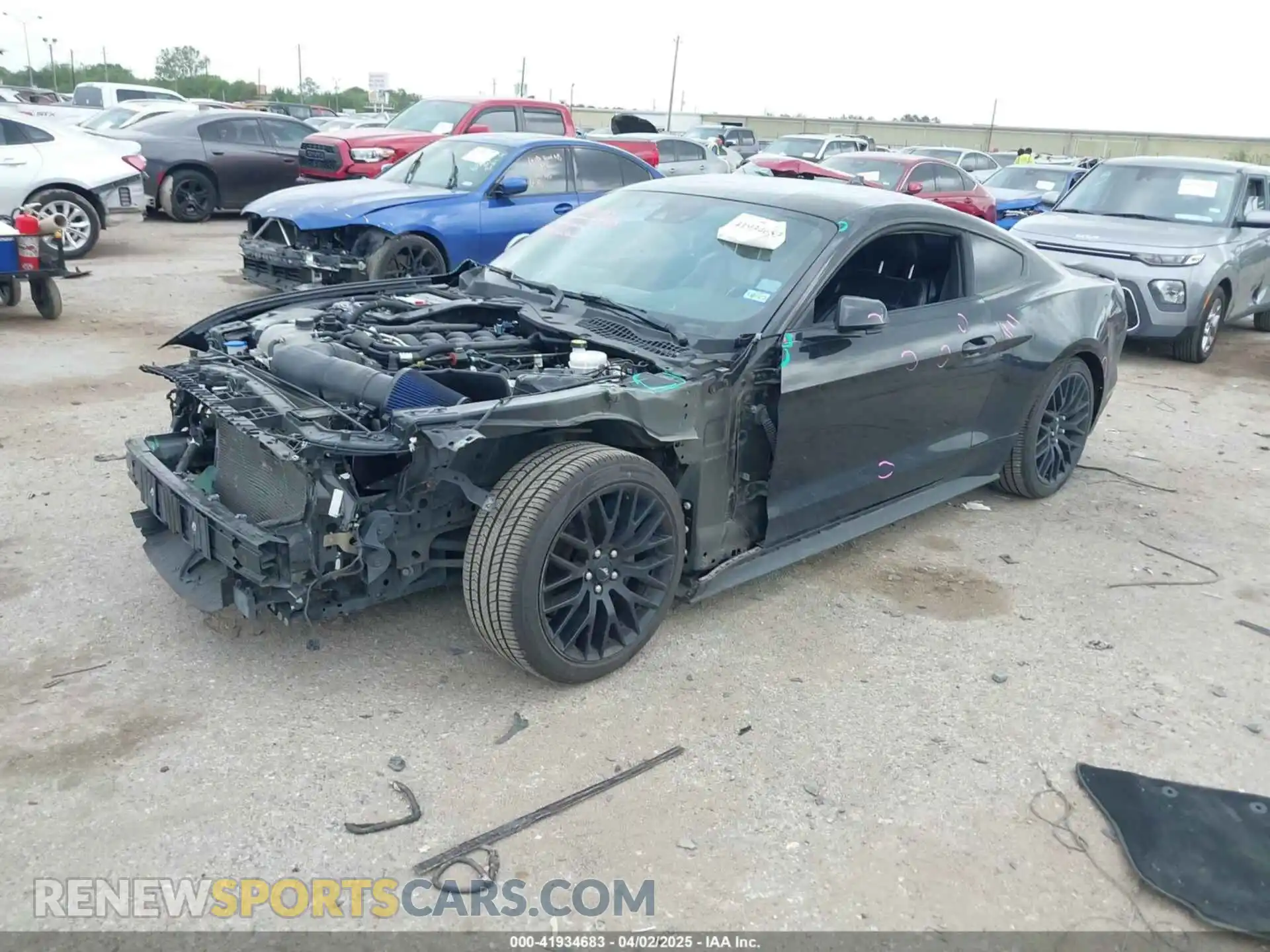 2 Photograph of a damaged car 1FA6P8CF8M5137318 FORD MUSTANG 2021