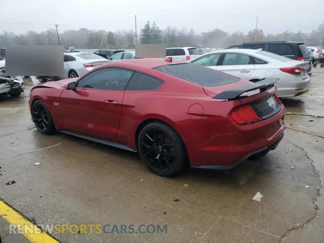 2 Photograph of a damaged car 1FA6P8CF8M5143300 FORD MUSTANG 2021