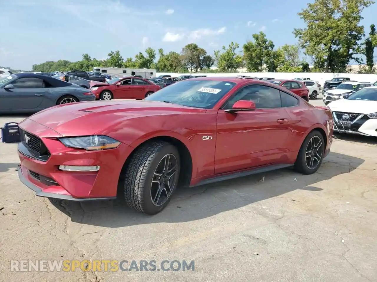 1 Photograph of a damaged car 1FA6P8CF8M5154202 FORD MUSTANG 2021