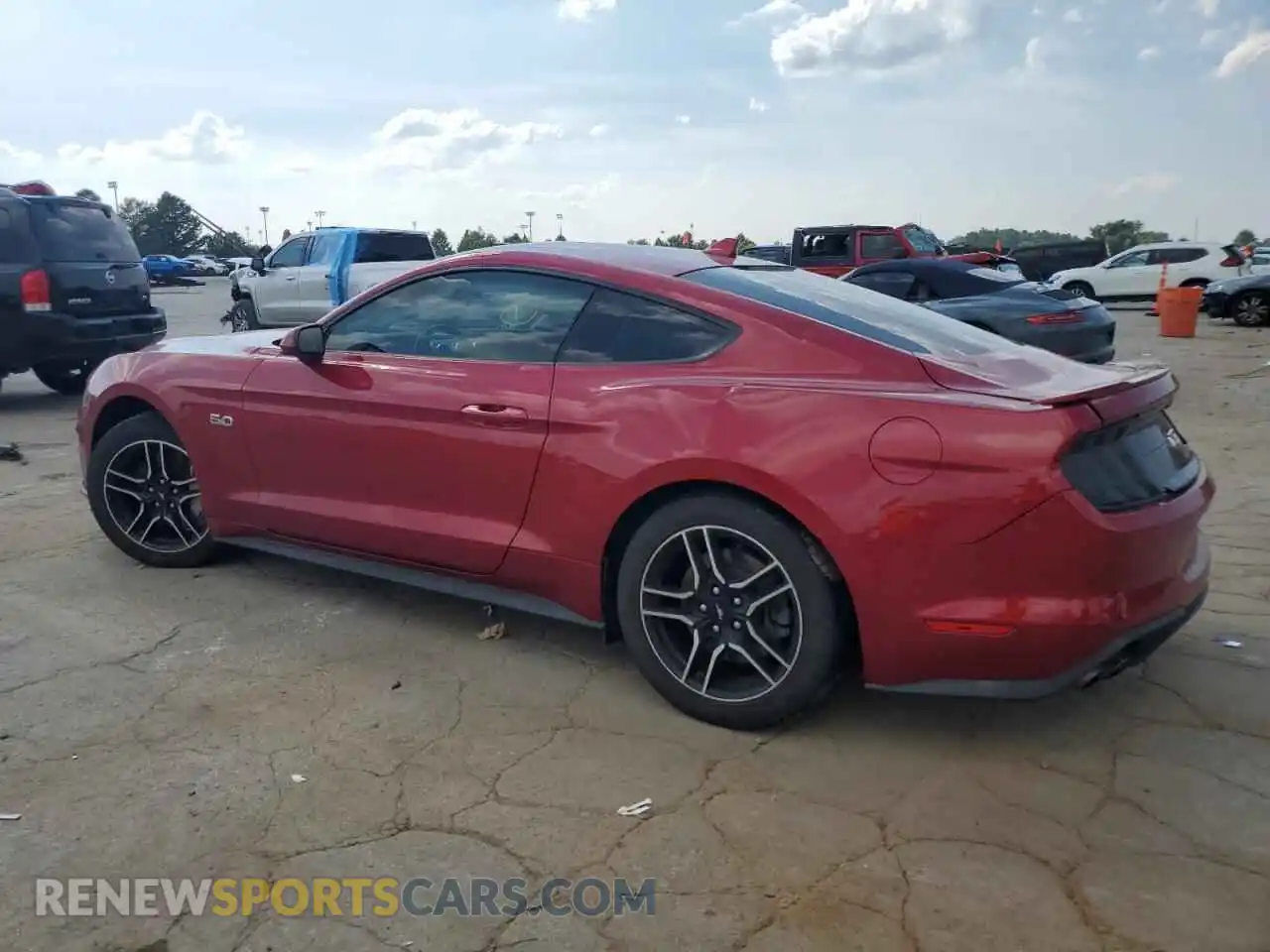 2 Photograph of a damaged car 1FA6P8CF8M5154202 FORD MUSTANG 2021