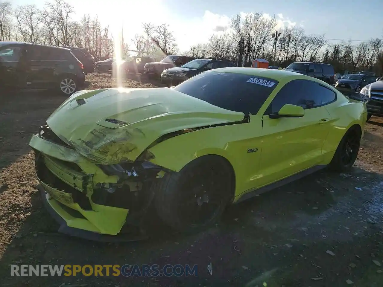 1 Photograph of a damaged car 1FA6P8CF9M5111052 FORD MUSTANG 2021