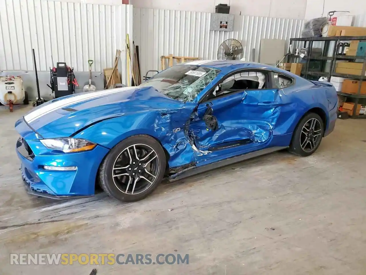 1 Photograph of a damaged car 1FA6P8CFXM5116826 FORD MUSTANG 2021
