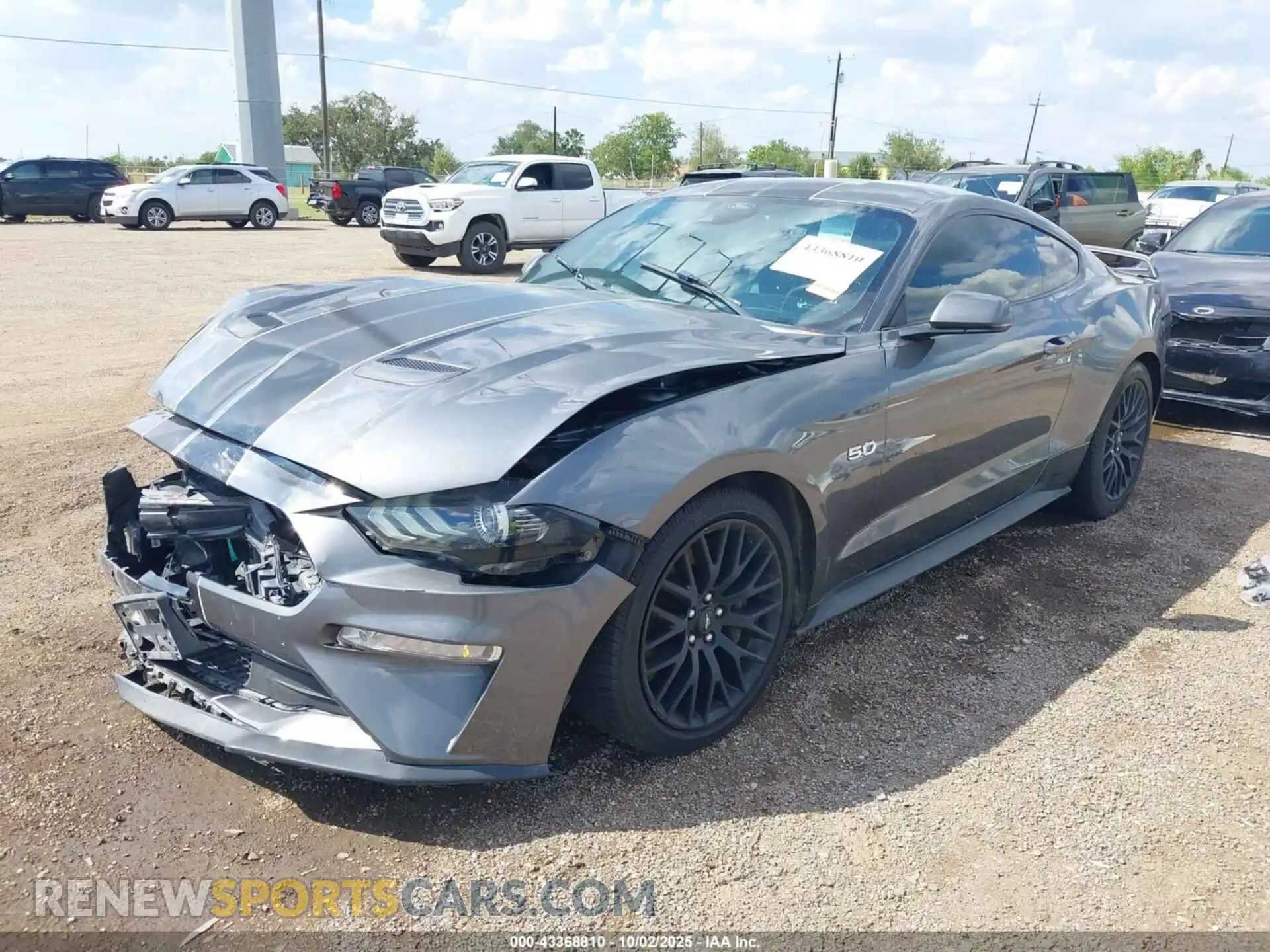 2 Photograph of a damaged car 1FA6P8CFXM5125610 FORD MUSTANG 2021