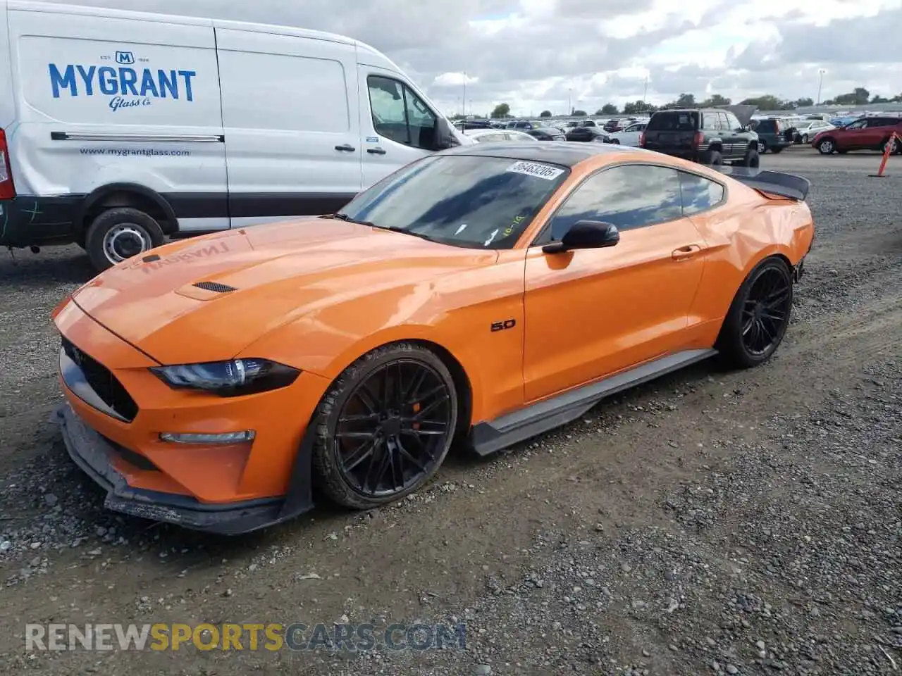 1 Photograph of a damaged car 1FA6P8CFXM5149261 FORD MUSTANG 2021