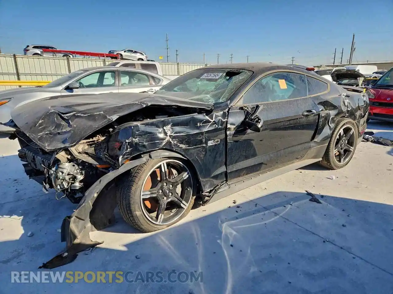1 Photograph of a damaged car 1FA6P8CFXM5156338 FORD MUSTANG 2021